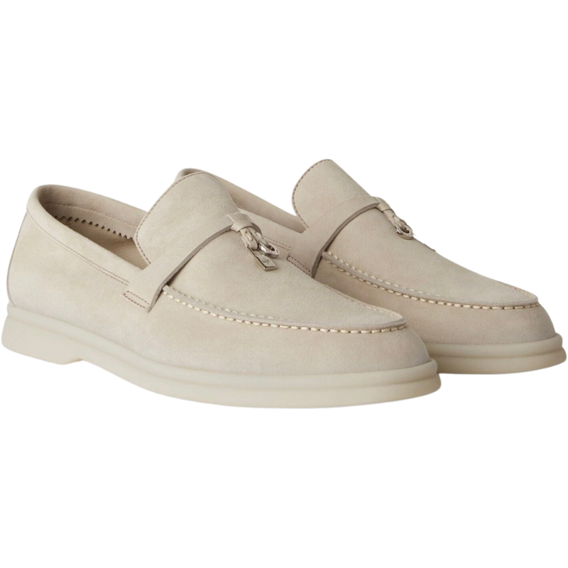 Loro piana Summer Charms Walk Loafer'Powder Pearl'