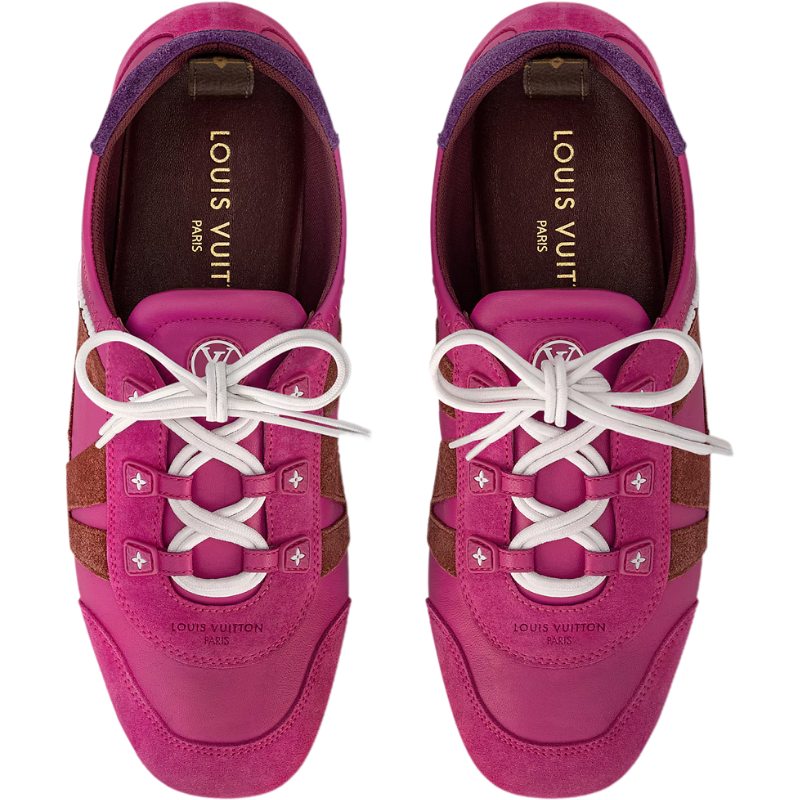Louis Vuitton Sneakerina Lace-Up Sandal in Fuchsia