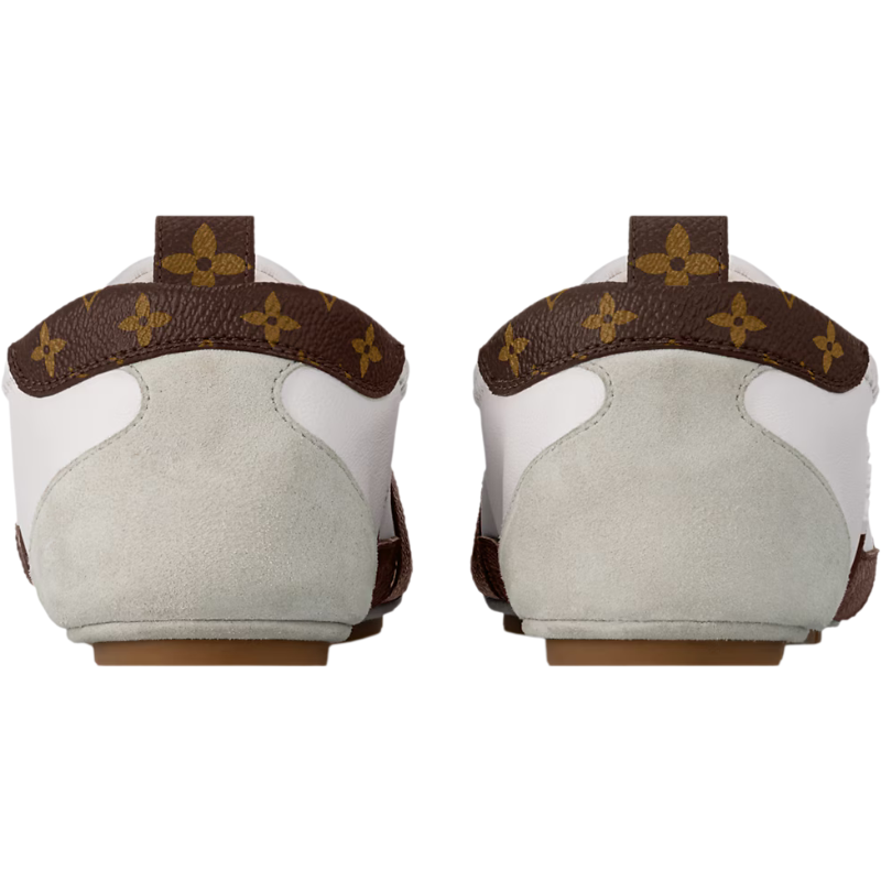 Louis Vuitton Sneaker LV Sneaker in White with Brown Monogram Logo