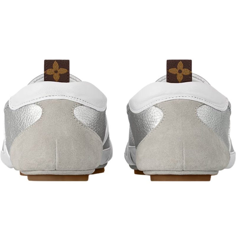 Louis Vuitton Sneakerina Lace-Up Sandal in Elegant Silver