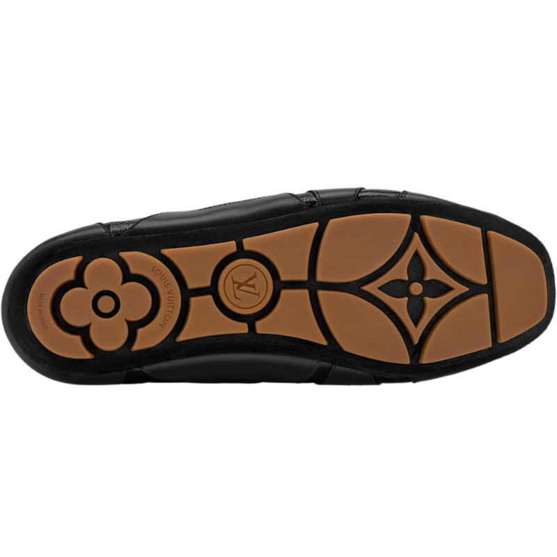 Louis Vuitton Sneakerina  Lace-Up Shoe in Black and Brown Monogram