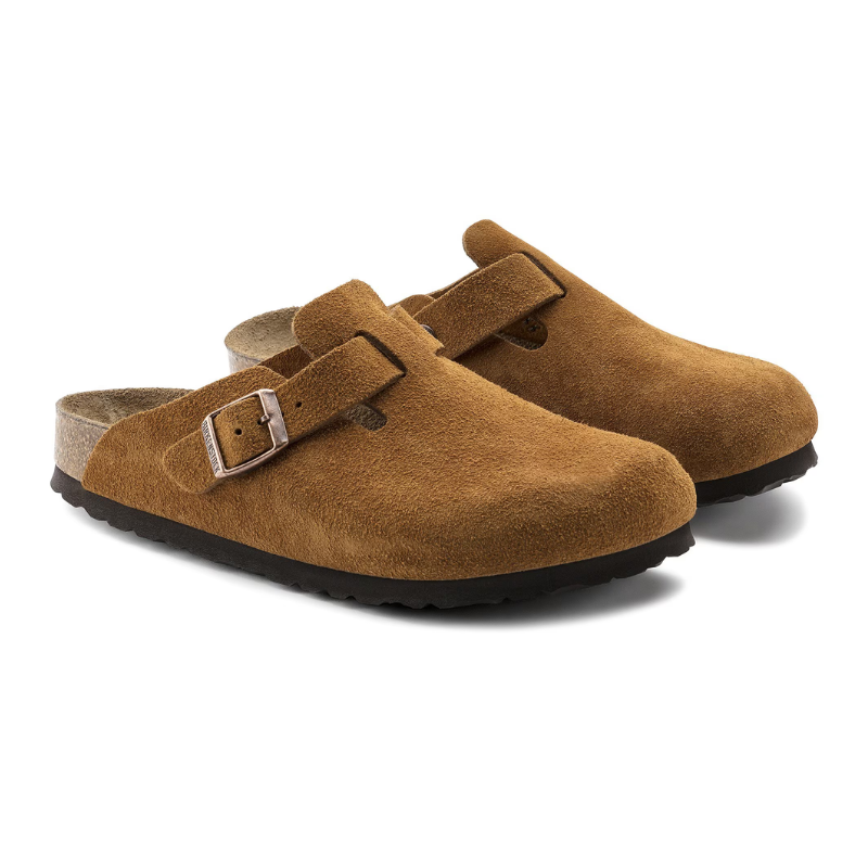 Birkenstock Boston Soft Footbed Suede Mink