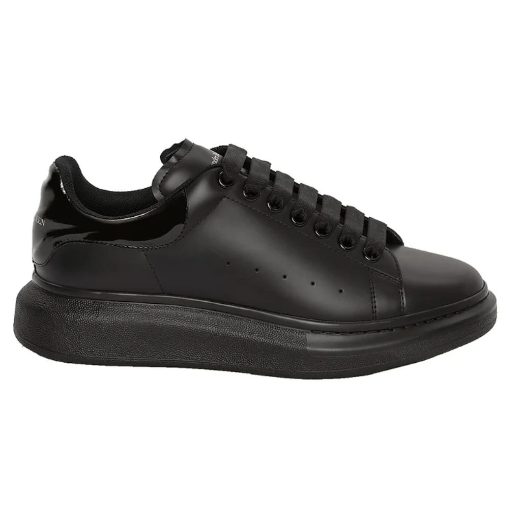 Alexander Mcqueen Oversized – Black Gloss Heel
