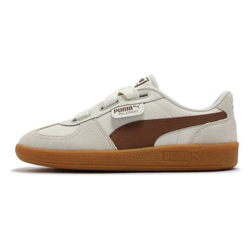 PUMA Palermo Wide Lace Sd ‘Frosted Ivory Brown Mushroom