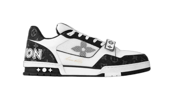 LOUIS VUITTON LV Trainer 'Black White Denim Strap'